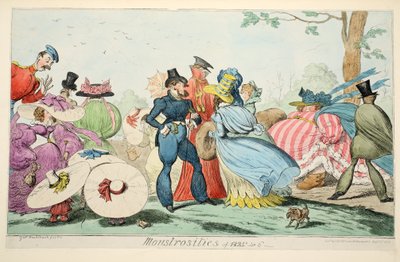 Monstrositäten von 1825 und 6, 1835 von George Cruikshank